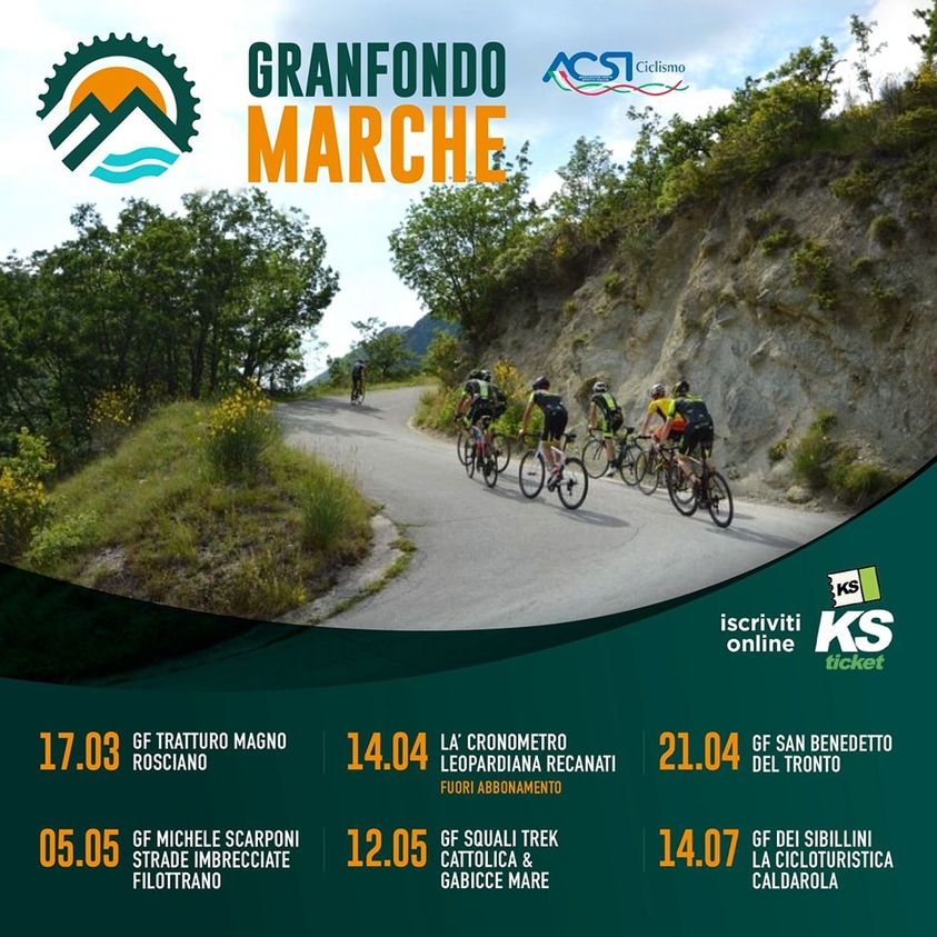 Il calendario del circuito Granfondo Marche 2024 Granfondo Marche